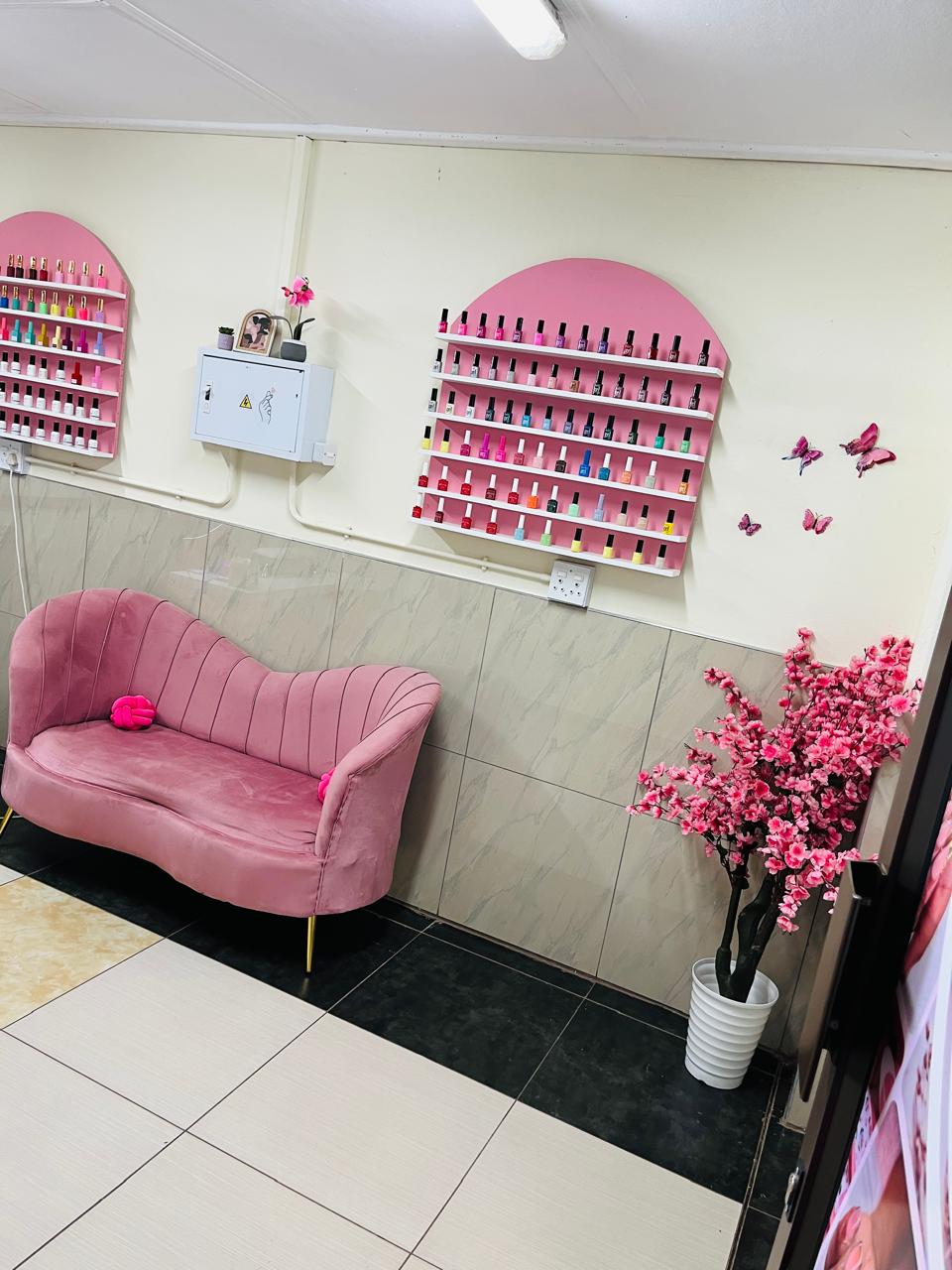 Nail salon interior